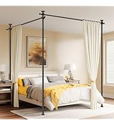 Room Divider No Drilling Tension Curtain Rod Wall Divider for Room Separation (H) 43-120×(W) 35-2...