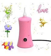 HeyMate 206 Balloon Pump Electric Air Pump for Long Balloon Inflator Blower for Foil Twisty Anima...