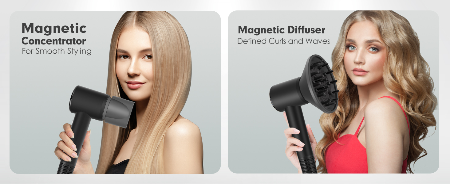 Travel Hair Dryer with Diffuser