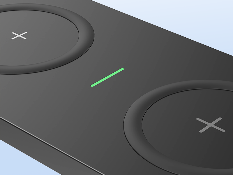 TAMOXI 2 in 1 Dual Wireless Charging Pad