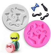 2 pcs bow tie chocolate mold - bow tie silicone mold for chocolate, great for cake and cupcake decor