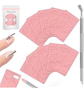 MelodySusie 180 Grit Pink Sandpaper Sheets, 10 PCS Pre Polishing Adhesive Replacement Flakes With...