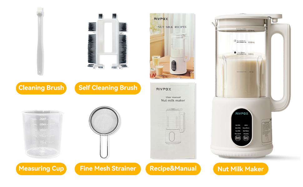 automatic nut milk maker bean oat milk almond milk machine soy cow almond milk cheese making 45 20 