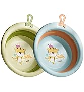 Toddmomy 2Pcs Baby Folding washbasin Dish Washing Basin Collapsible wash tub Foldable wash Basin ...