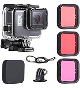 SOONSUN 45m Underwater Waterproof Dive Housing Case with 3-Pack Dive Filters for GoPro Hero 5 6 7...