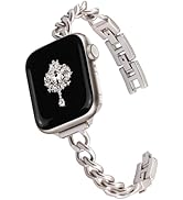 Newlibery Slim Starlight Band for Women Feminine Elegant Compatible with Apple Watch 38/40/41/42m...