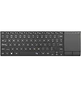 Rii Wireless Bluetooth Keyboard,Multi Device Rechargeable Keyboard Stainless Steel Ultra Slim Blu...