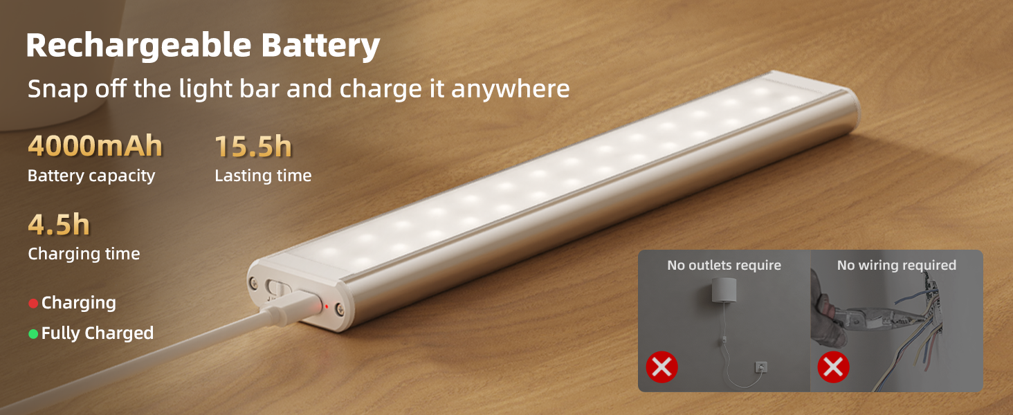 rechargeable wall sconce