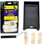 Bates- Paint Tray Set, 4 inch Paint Roller, Paint Tray, Foam Roller, Paint Roller Brush, Small Pa...