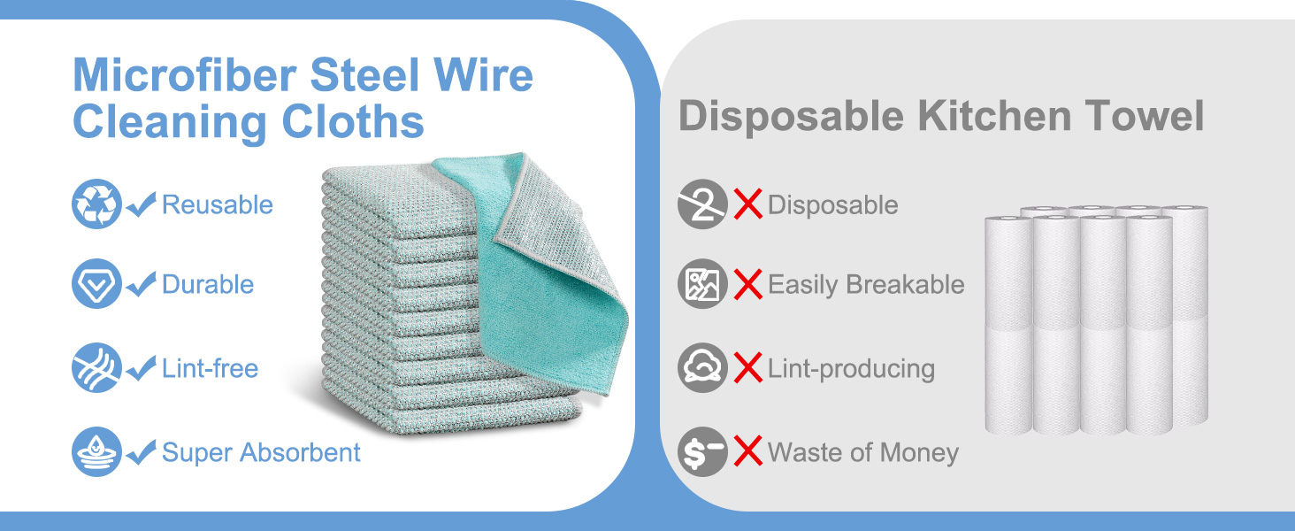 wire dishwashing rag