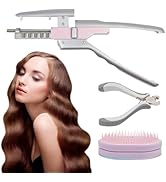 6d Hair Extensions Machine Kit, 2nd Generation Human Hair No-Trace Hair Extensions Tool With Plie...