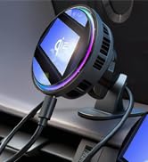 2026 Upgraded TEC &amp; Fan Cooling Magnetic Wireless Car Charger, For Qi2 15W Magsafe Car Mount Char...
