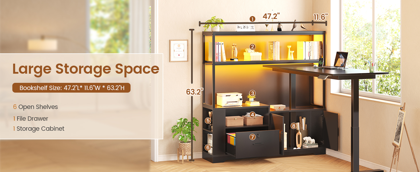 desk with storage