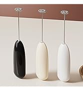 Wireless Handheld Milk Frother &amp; Electric Whisk - 3 Speed Portable Mixer for Coffee, Lattes, Capp...