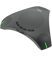 USB Speakerphone with Dual Hub - Conference Room Omnidirectional Microphone and Speaker, Computer...