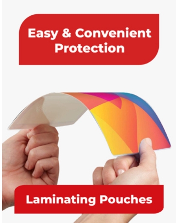 Laminating pouches for easy and convenient protection