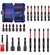Greywolf Impact Driver Bit Set, 24 Piece 1/4" Impact Driver Bit Set, S2 Magnetic Magnetic S2 Stee...