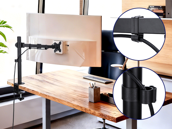 single monitor desk mount