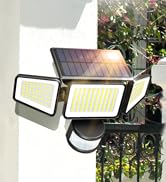 Ensenior Solar Motion Lights Outdoor, 228 LED Solar Security Lights with Remote Control, IP65 Wat...