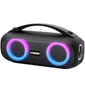 Fisher Portable Bluetooth Speakers, IPX5 Waterproof Speaker, 60W Peak Power Stereo Boombox HD Sou...