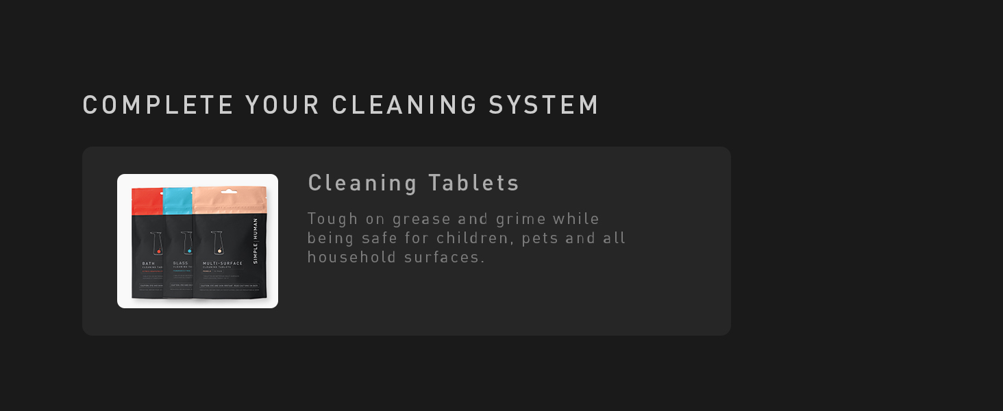 Cleaning Tablets | Tough on grease and grime while being safe for children, pets and all surfaces