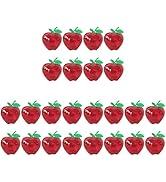 Healvian 24PCS Plastic Cookie Jar Apple Shape Candy Jar Chocolate Box Plastic Filled Bobbing Appl...