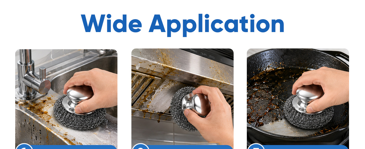 steel scrubber for dishes
