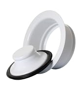 Mr. Scrappy 21-DSFS3-WH 3-Bolt Garbage Disposal Drain Stopper Sink Flange,White