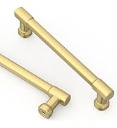 Asidrama 10 Pack 5 Inch(128mm) Brushed Gold Cabinet Pulls Kitchen Cabinet Handles Gold Kitchen Ca...