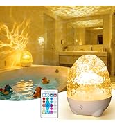 cambk Battery Operated Shower Lamp for Inside Bathroom, Egg-Shape Rechargeable Waterproof Shower ...