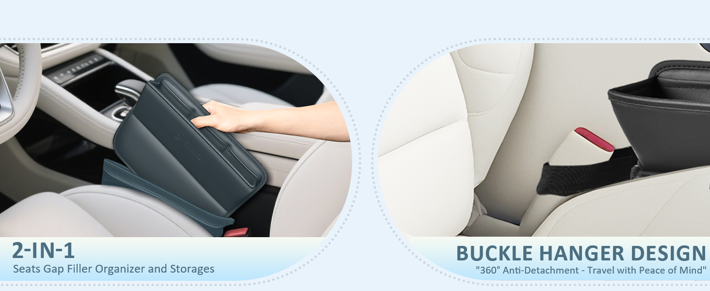 Pro Car Seat Gap Filler Organizer
