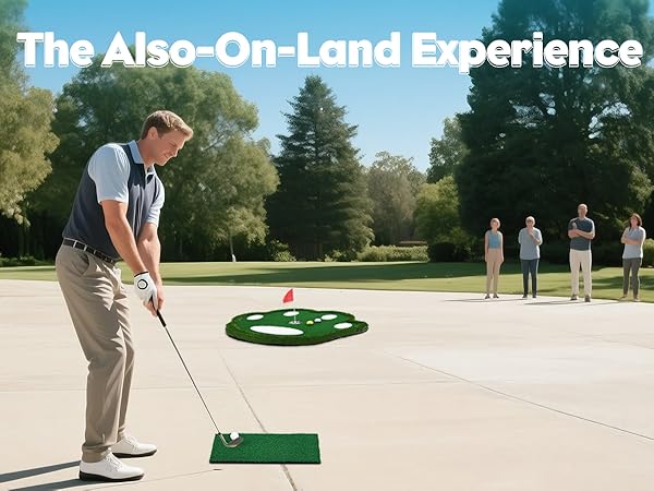 floating golf green