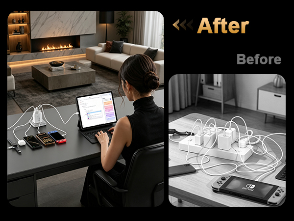 65w usb c wall charger for multi devices