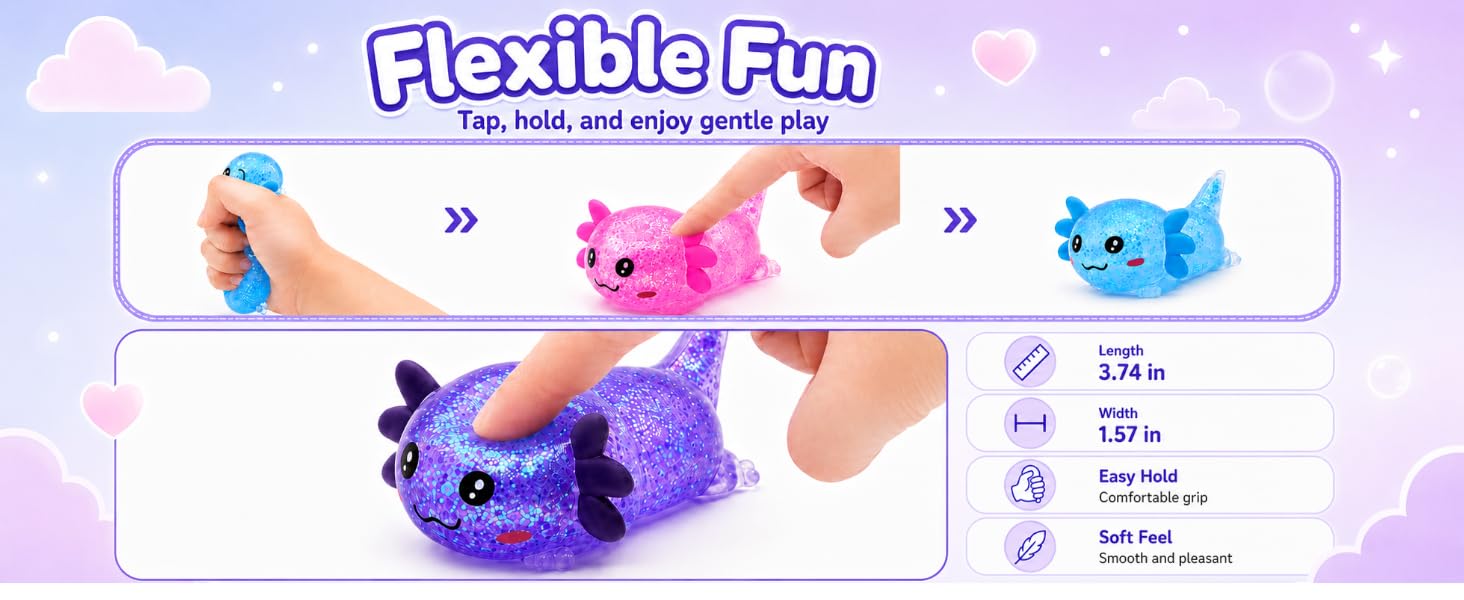 Axolotl Squishy Toy