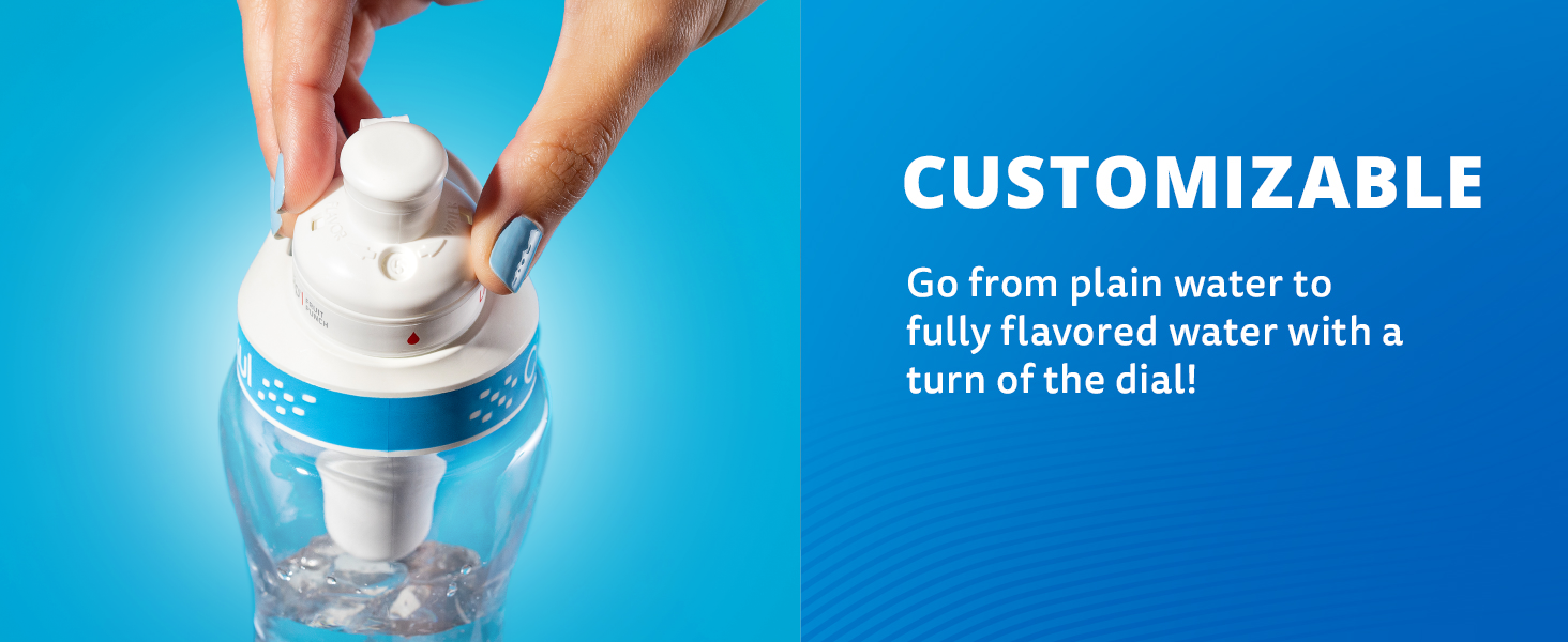 Hand on Sip dial showing customizability.