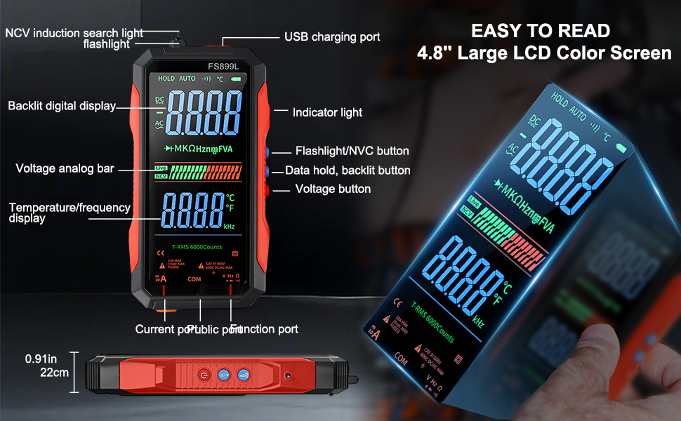 USB-C Rechargeable Meter
