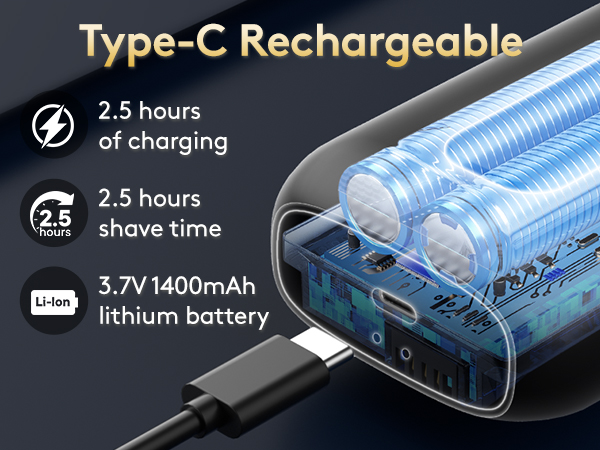 usb c electric shaver