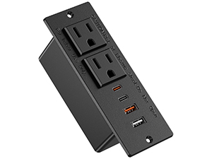 Recessed Power Strip with 30W USB C