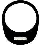 Lightweight Handle Mirror(13.74" x 11.22") - Round Hand Held Mirror,Foam Barber Mirror Handheld,H...