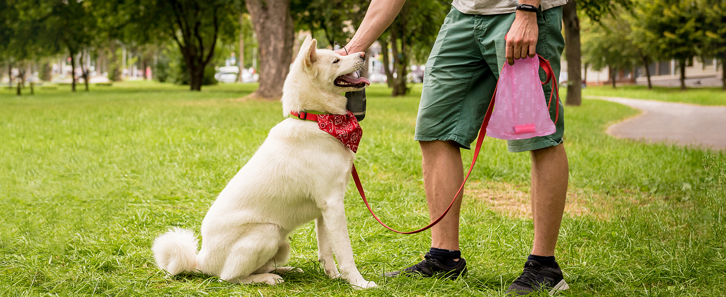 dog poop bags rolls pink