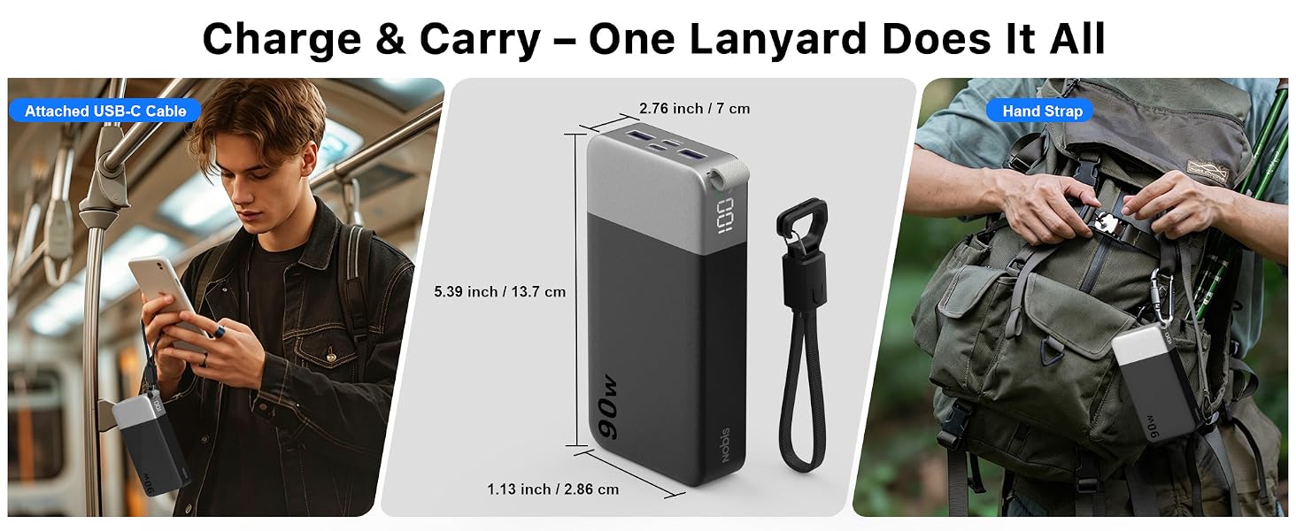 Nobis 20000mAh Power Bank 90W Fast Charging