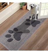 Oiilores Door Mat Indoor 31.5" x 70", Washable Runner Rug Super Absorbent, Low-Profile Entryway R...