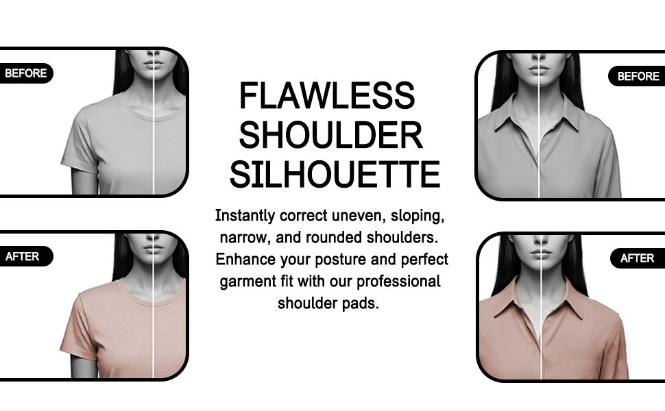 Ultra-Thin 0.6&amp;amp;#34; Womens Shoulder Pads