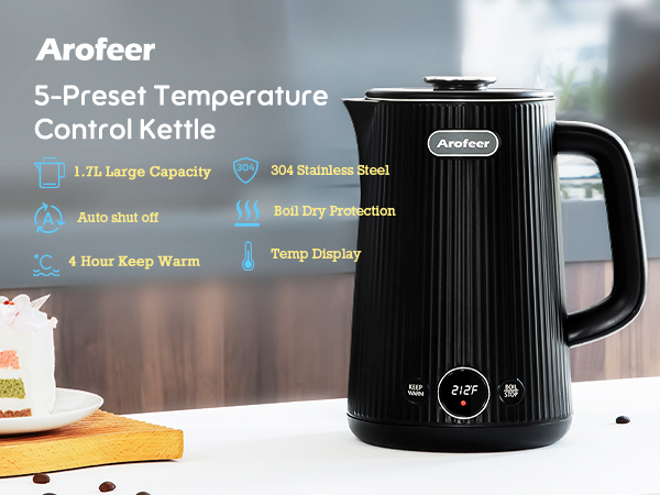 electric kettle temperature control