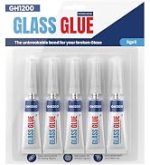 GH1200 5Pack Super Glue for All Purposes, Clear Repair Heavy Duty, Stain &amp; Spot Free, with Fast S...