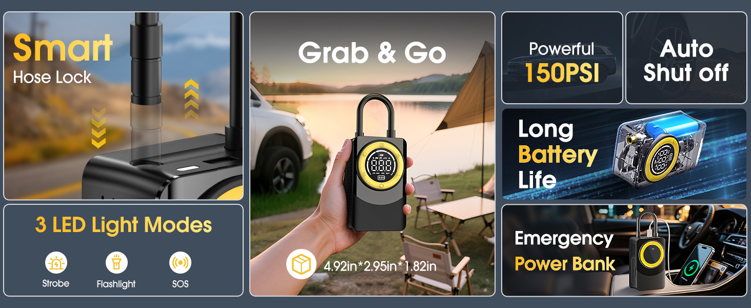 Cordless tire inflator