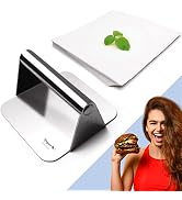 Meykers Burger Smasher Smash Press Hamburger &amp; 100 Patty Paper | for Griddle Grill Pan Skillet | ...