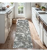 Runner Rug 2'6''x8' Washable Runner Rug: Machine Washable Kitchen Runner Rug with Anti-Slip Backi...