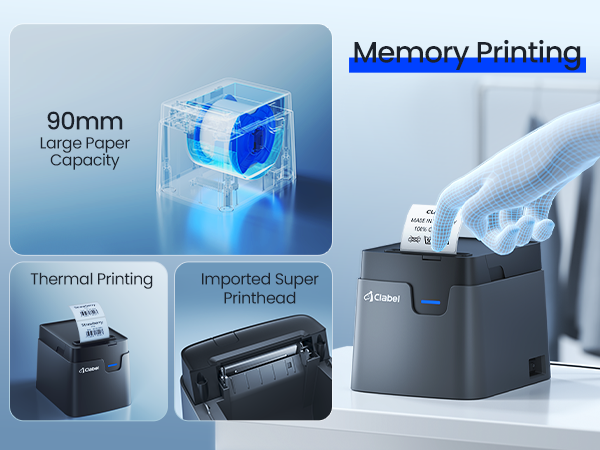 thermal label maker with tape for small business
