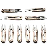Kings County Tools All-Metal Thread Snips and Sewing Scissors Set of 10 | Spring Loaded Design | ...